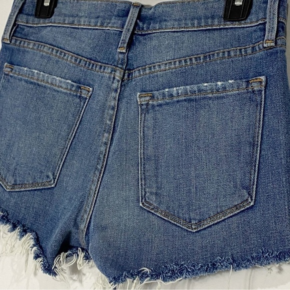 FRAME  Le Cutoff Valle Tulip Hem Denim Shorts - Picture 7 of 10